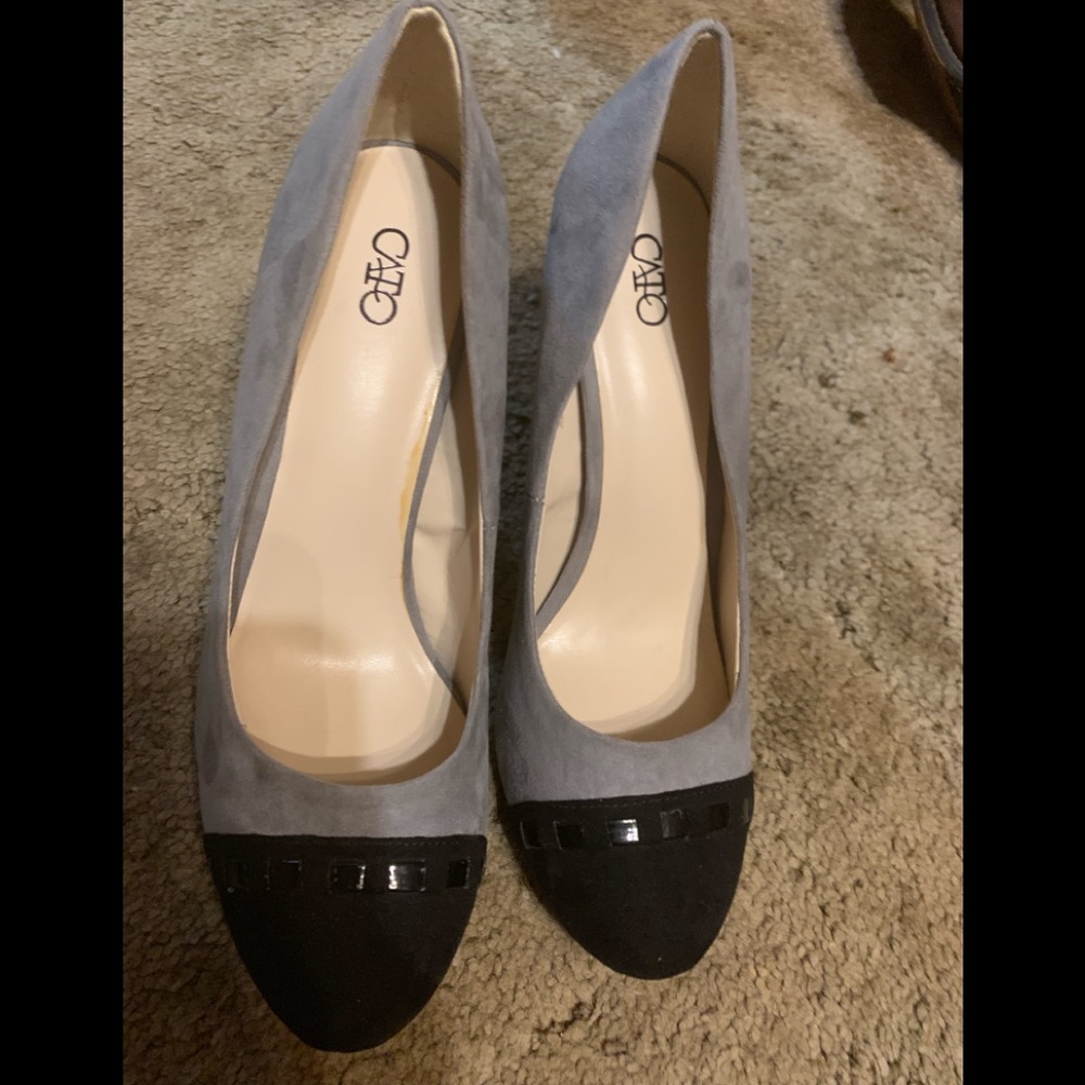 Suede heels